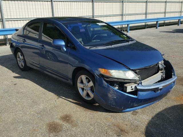 2HGFA16928H501418 - 2008 HONDA CIVIC EXL BLUE photo 1