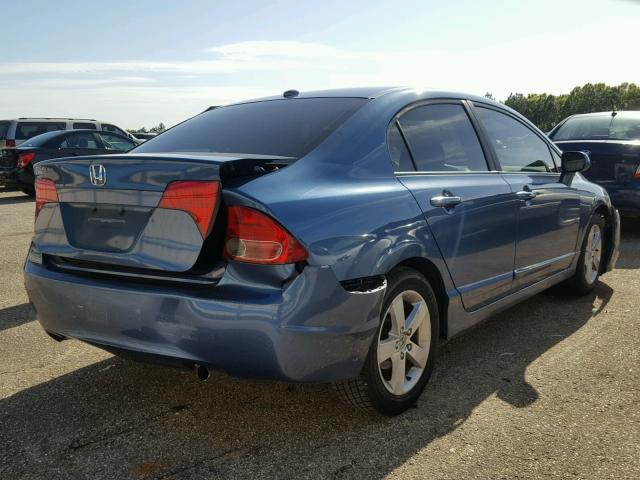 2HGFA16928H501418 - 2008 HONDA CIVIC EXL BLUE photo 4