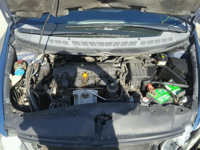 2HGFA16928H501418 - 2008 HONDA CIVIC EXL BLUE photo 7