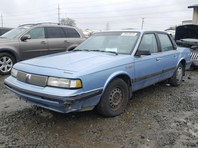 1G3AL54N9N6371239 - 1992 OLDSMOBILE CUTLASS CI BLUE photo 2