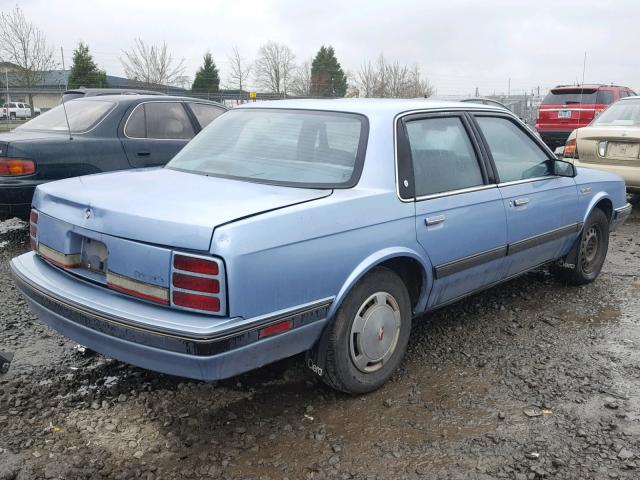 1G3AL54N9N6371239 - 1992 OLDSMOBILE CUTLASS CI BLUE photo 4