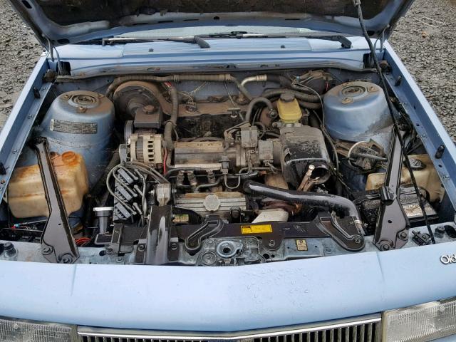 1G3AL54N9N6371239 - 1992 OLDSMOBILE CUTLASS CI BLUE photo 7