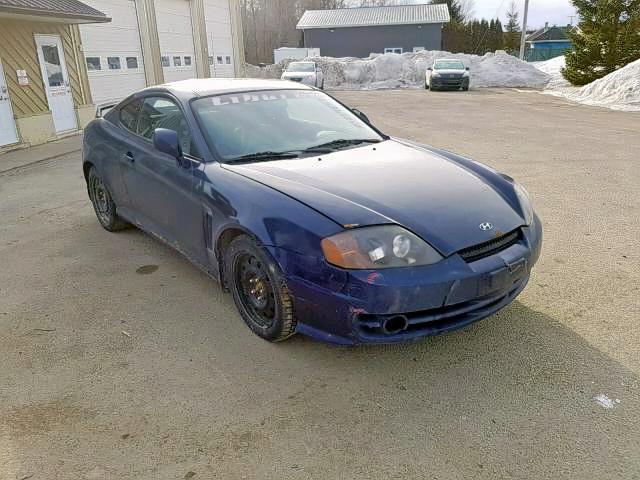 KMHHN65D03U070268 - 2003 HYUNDAI TIBURON SE BLUE photo 1