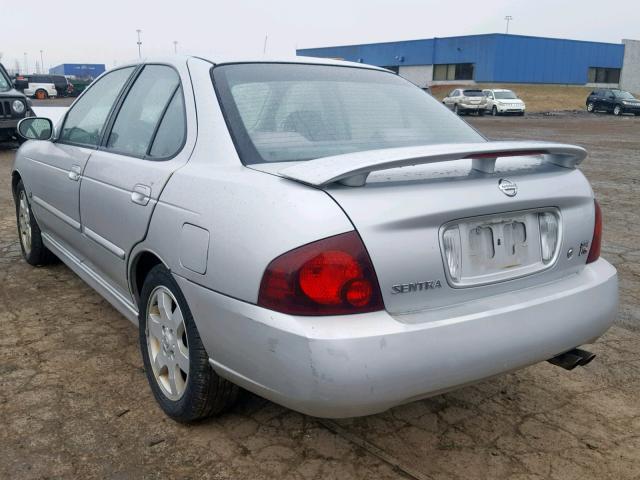 3N1AB51D95L455634 - 2005 NISSAN SENTRA SE- SILVER photo 3