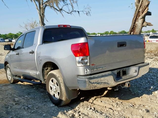 5TBET54198S458599 - 2008 TOYOTA TUNDRA CRE SILVER photo 3