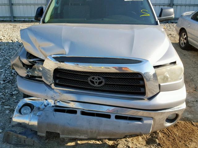 5TBET54198S458599 - 2008 TOYOTA TUNDRA CRE SILVER photo 7