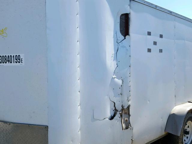 5LBBE162881016740 - 2007 CARGO TRAILER WHITE photo 9