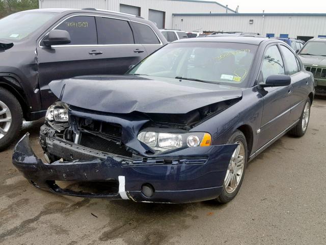 YV1RS592X62547934 - 2006 VOLVO S60 2.5T BLUE photo 2