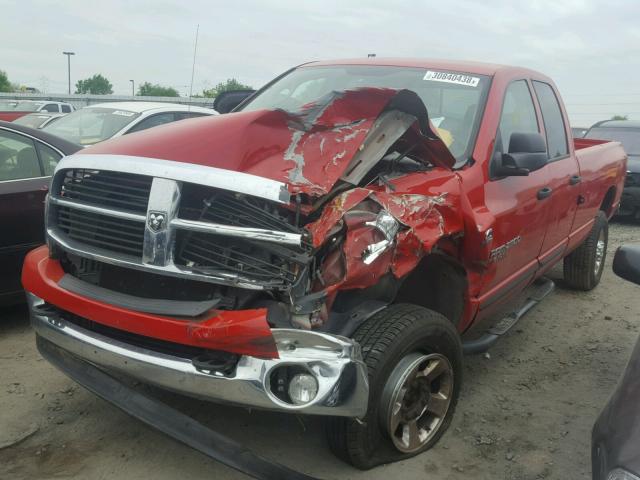 3D3KS28C86G181082 - 2006 DODGE RAM 2500 S RED photo 2