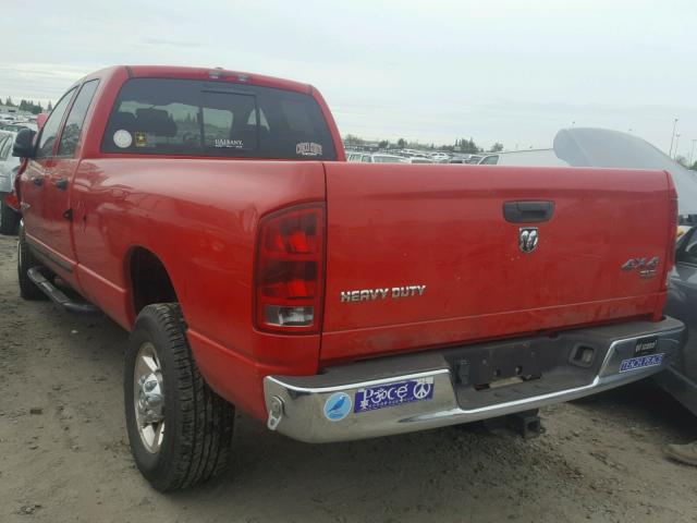 3D3KS28C86G181082 - 2006 DODGE RAM 2500 S RED photo 3