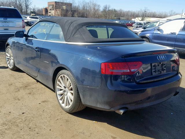 WAUVFAFH2BN010510 - 2011 AUDI A5 PRESTIG BLUE photo 3