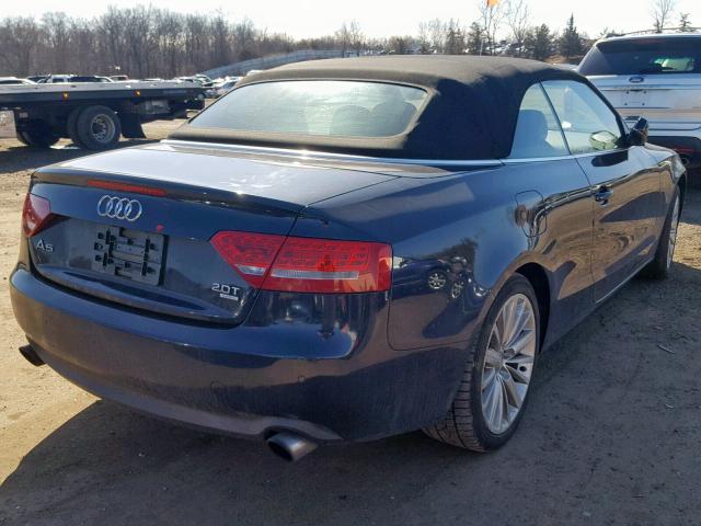 WAUVFAFH2BN010510 - 2011 AUDI A5 PRESTIG BLUE photo 4