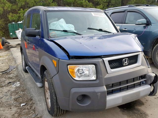 5J6YH28564L031548 - 2004 HONDA ELEMENT EX BLUE photo 1