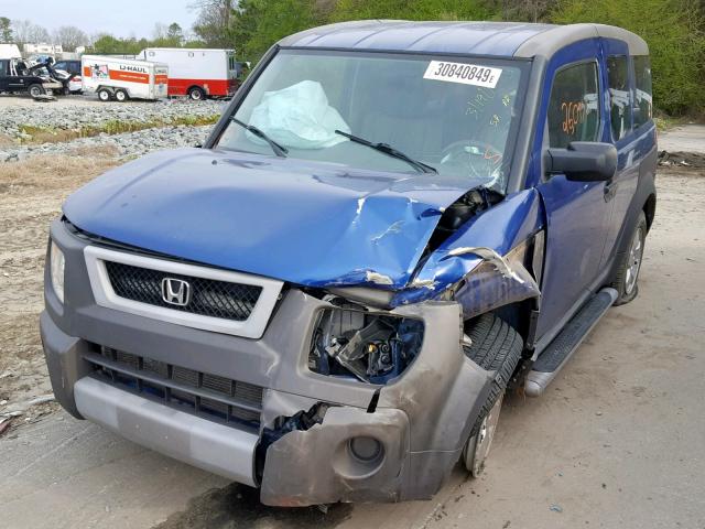 5J6YH28564L031548 - 2004 HONDA ELEMENT EX BLUE photo 2