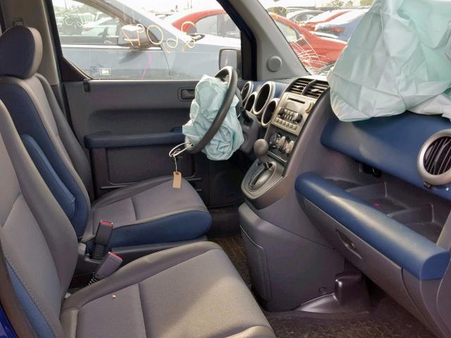 5J6YH28564L031548 - 2004 HONDA ELEMENT EX BLUE photo 5