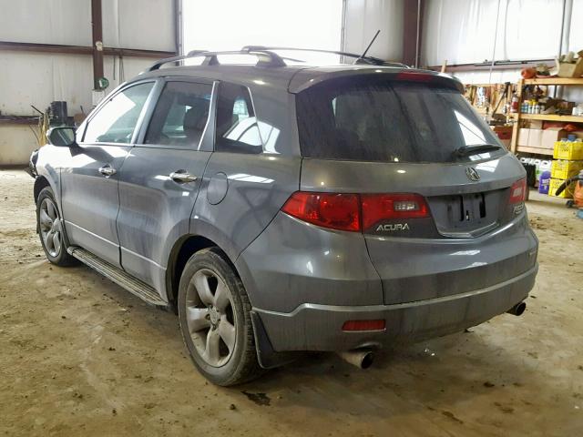 5J8TB18268A800537 - 2008 ACURA RDX GRAY photo 3