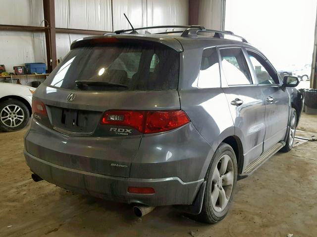 5J8TB18268A800537 - 2008 ACURA RDX GRAY photo 4