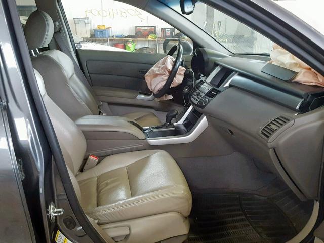 5J8TB18268A800537 - 2008 ACURA RDX GRAY photo 5