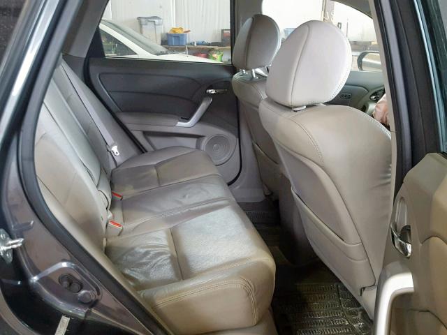 5J8TB18268A800537 - 2008 ACURA RDX GRAY photo 6