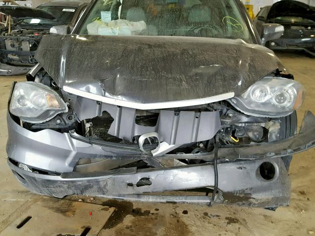 5J8TB18268A800537 - 2008 ACURA RDX GRAY photo 9