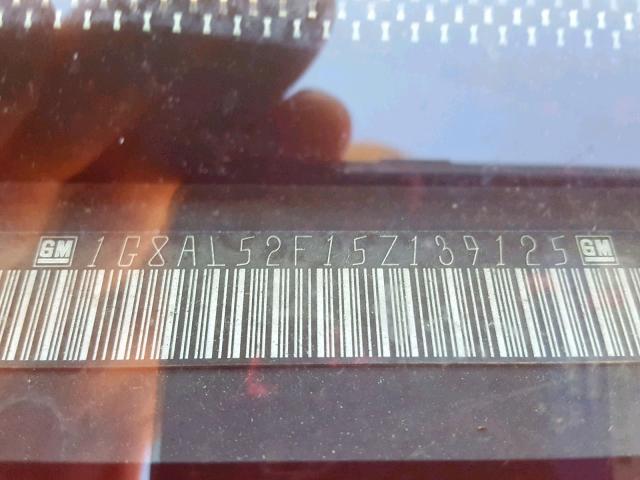 1G8AL52F15Z139125 - 2005 SATURN ION LEVEL GRAY photo 10