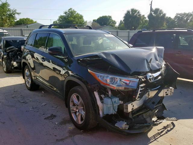 5TDDKRFHXFS186164 - 2015 TOYOTA HIGHLANDER CHARCOAL photo 1