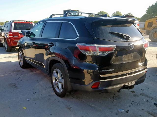 5TDDKRFHXFS186164 - 2015 TOYOTA HIGHLANDER CHARCOAL photo 3