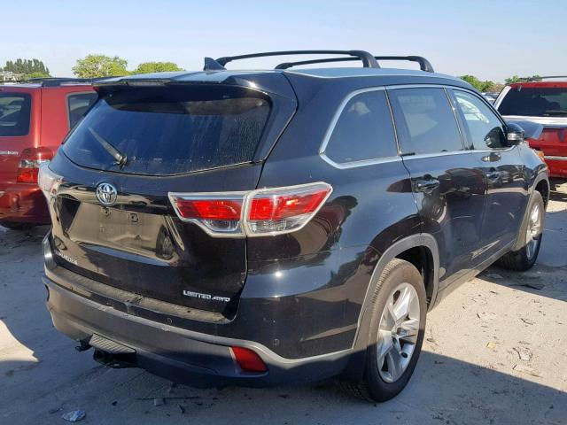 5TDDKRFHXFS186164 - 2015 TOYOTA HIGHLANDER CHARCOAL photo 4