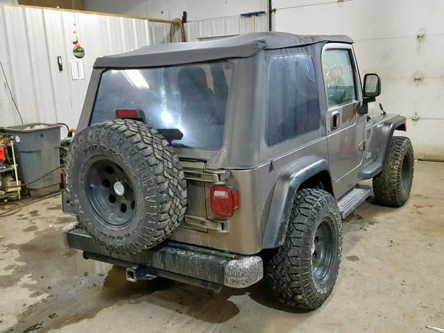 1J4FA49S93P309765 - 2003 JEEP WRANGLER / GRAY photo 4