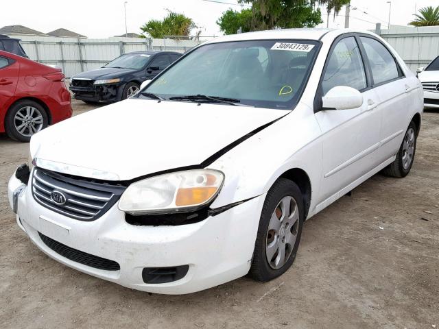 KNAFE121985551854 - 2008 KIA SPECTRA EX WHITE photo 2