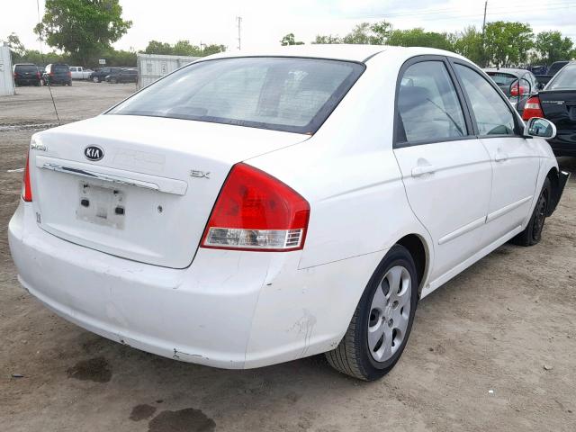 KNAFE121985551854 - 2008 KIA SPECTRA EX WHITE photo 4