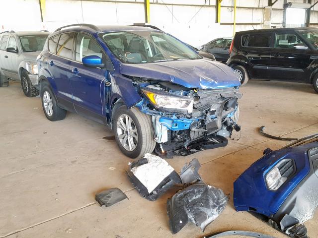 1FMCU0GD5JUC40483 - 2018 FORD ESCAPE SE BLUE photo 1