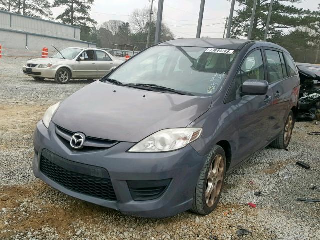 JM1CR2W37A0364093 - 2010 MAZDA 5 GRAY photo 2