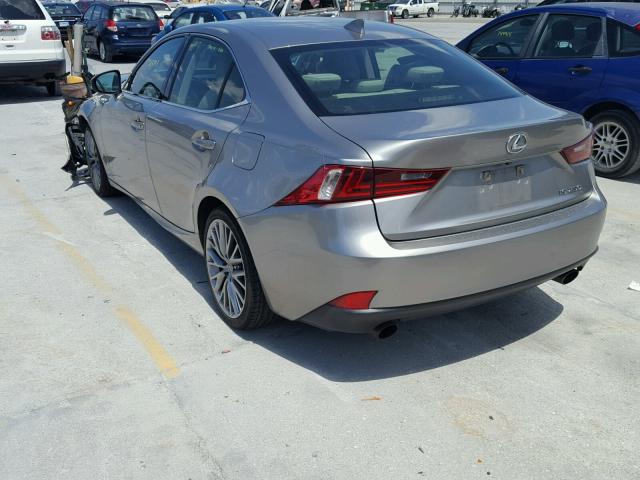 JTHBF1D21E5011106 - 2014 LEXUS IS 250 GRAY photo 3