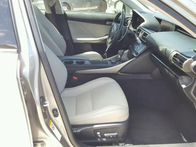 JTHBF1D21E5011106 - 2014 LEXUS IS 250 GRAY photo 5