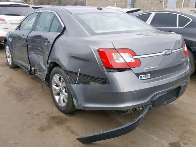 1FAHP2EW3BG141250 - 2011 FORD TAURUS SEL GRAY photo 3