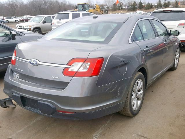 1FAHP2EW3BG141250 - 2011 FORD TAURUS SEL GRAY photo 4