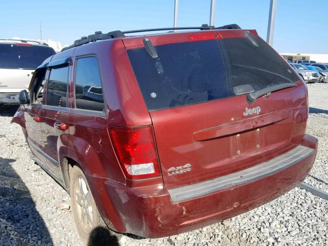 1J8GR48K87C507537 - 2007 JEEP GRAND CHER BURGUNDY photo 3