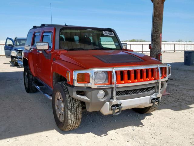 5GTEN13E588159297 - 2008 HUMMER H3 ORANGE photo 1