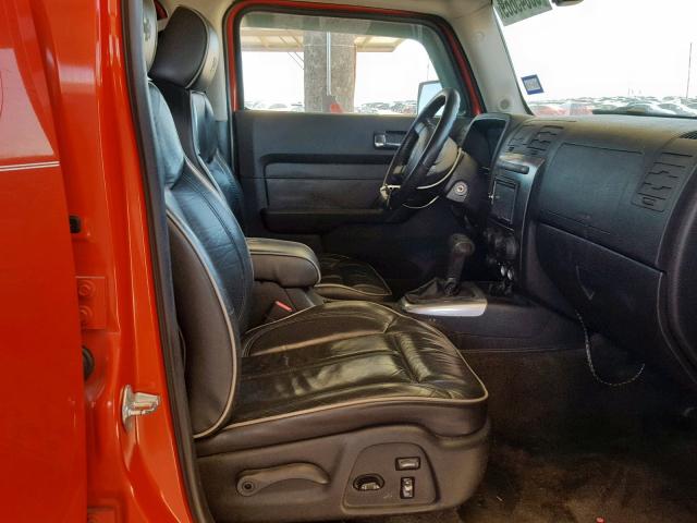 5GTEN13E588159297 - 2008 HUMMER H3 ORANGE photo 5