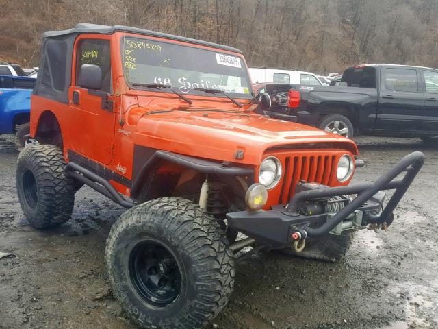 1J4FA49S86P769004 - 2006 JEEP WRANGLER / ORANGE photo 1