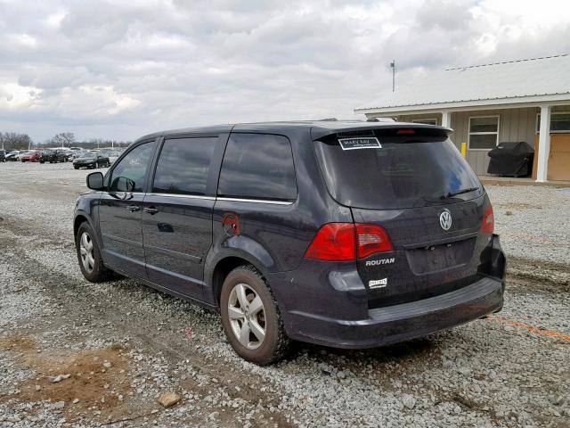 2V4RW3D1XAR231401 - 2010 VOLKSWAGEN ROUTAN SE BLACK photo 3