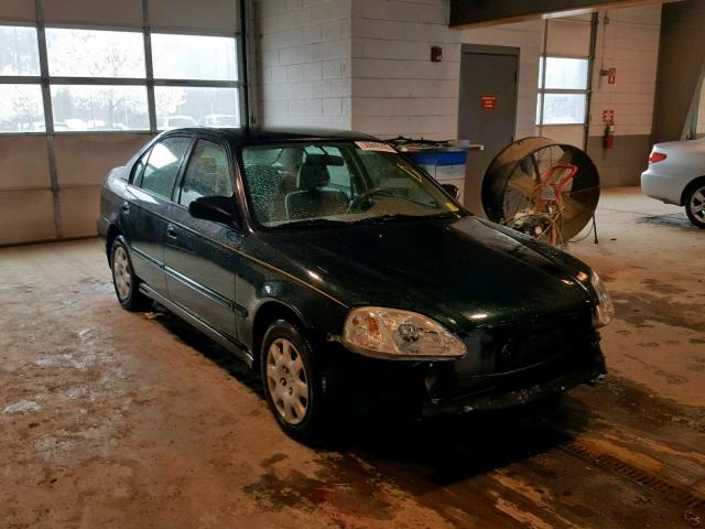 2HGEJ6618YH578541 - 2000 HONDA CIVIC BASE GREEN photo 1