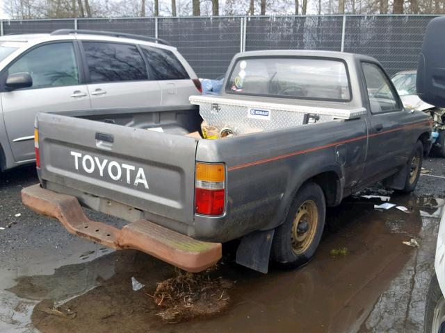 JT4RN81R6K5037502 - 1989 TOYOTA PICKUP 1/2 GRAY photo 4