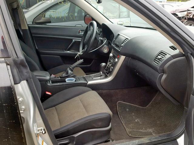 4S4BP61C177326614 - 2007 SUBARU LEGACY OUT BLACK photo 5