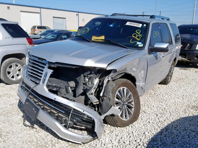 5LMJJ2HT5FEJ14351 - 2015 LINCOLN NAVIGATOR 银色 照片 2
