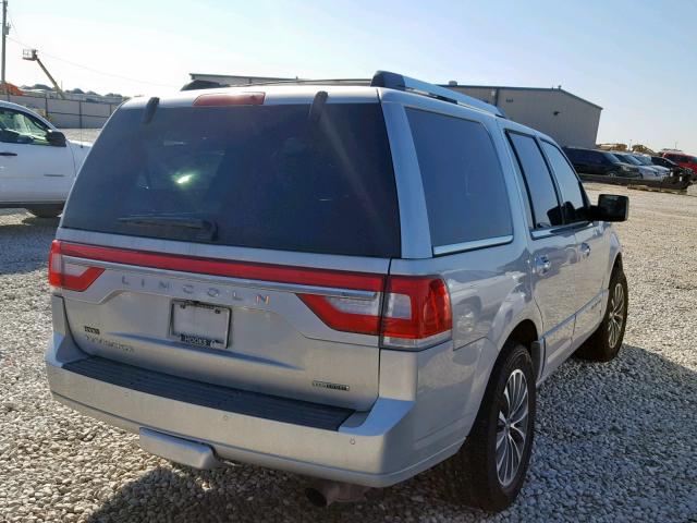 5LMJJ2HT5FEJ14351 - 2015 LINCOLN NAVIGATOR 银色 照片 4