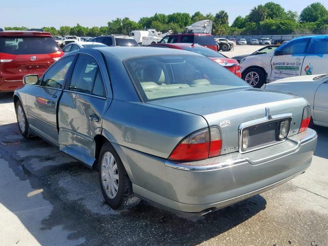1LNHM86SX4Y628505 - 2004 LINCOLN LS TURQUOISE photo 3