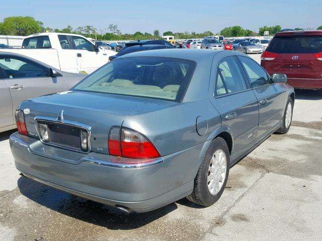 1LNHM86SX4Y628505 - 2004 LINCOLN LS TURQUOISE photo 4