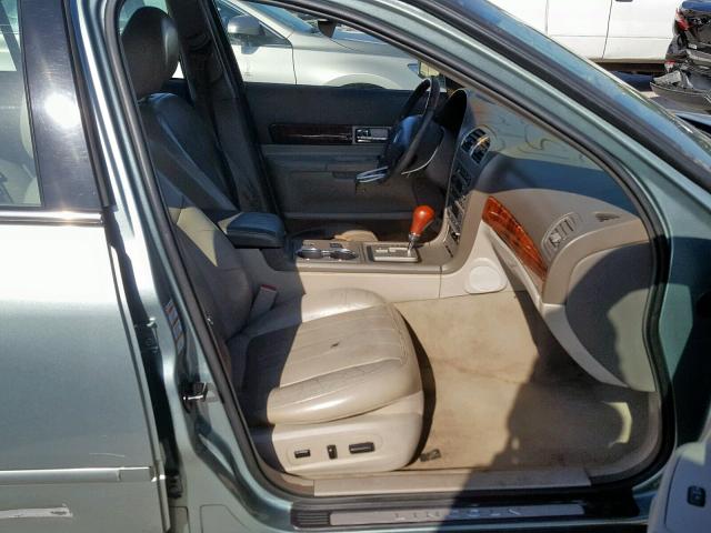 1LNHM86SX4Y628505 - 2004 LINCOLN LS TURQUOISE photo 5